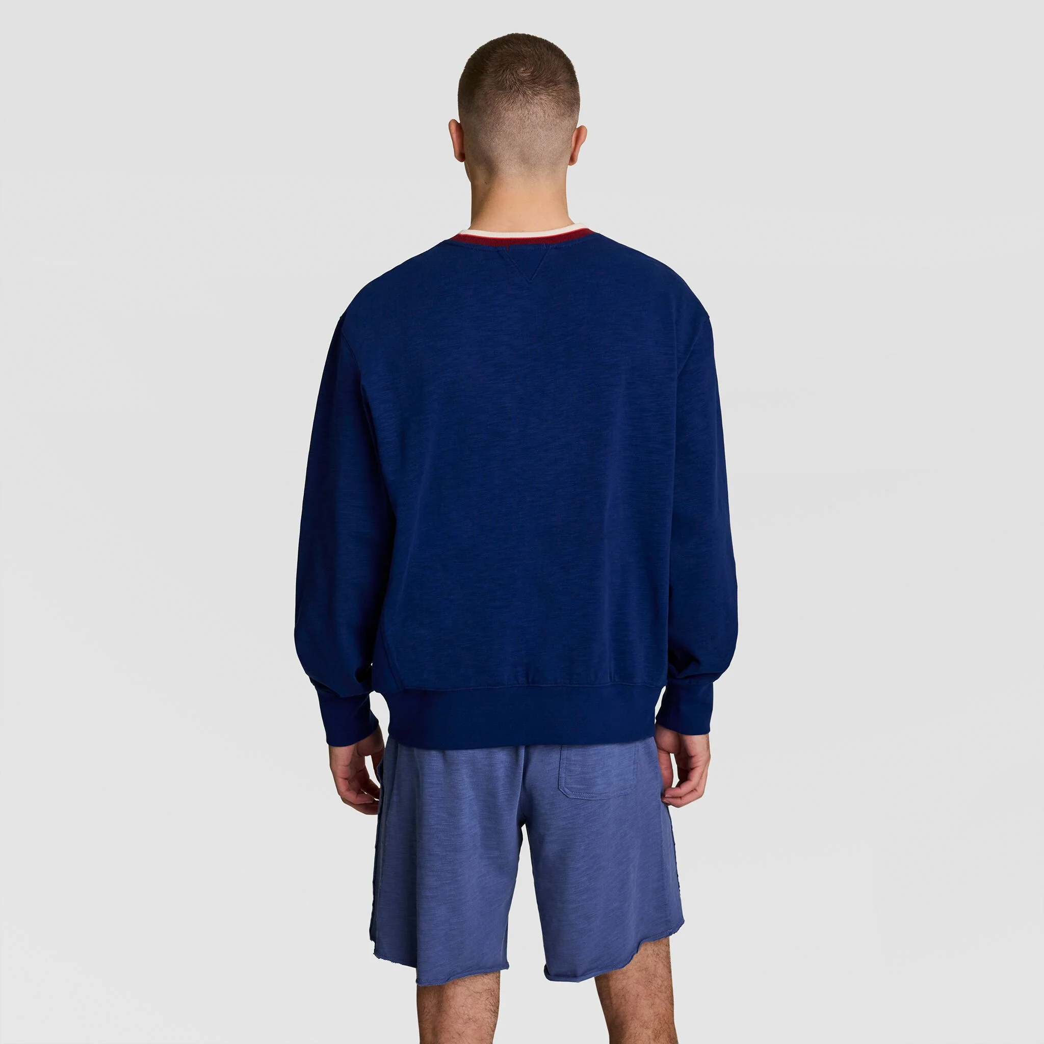 Modern Retro Washed Crew Sweatshirt, C Logo - Image 2
