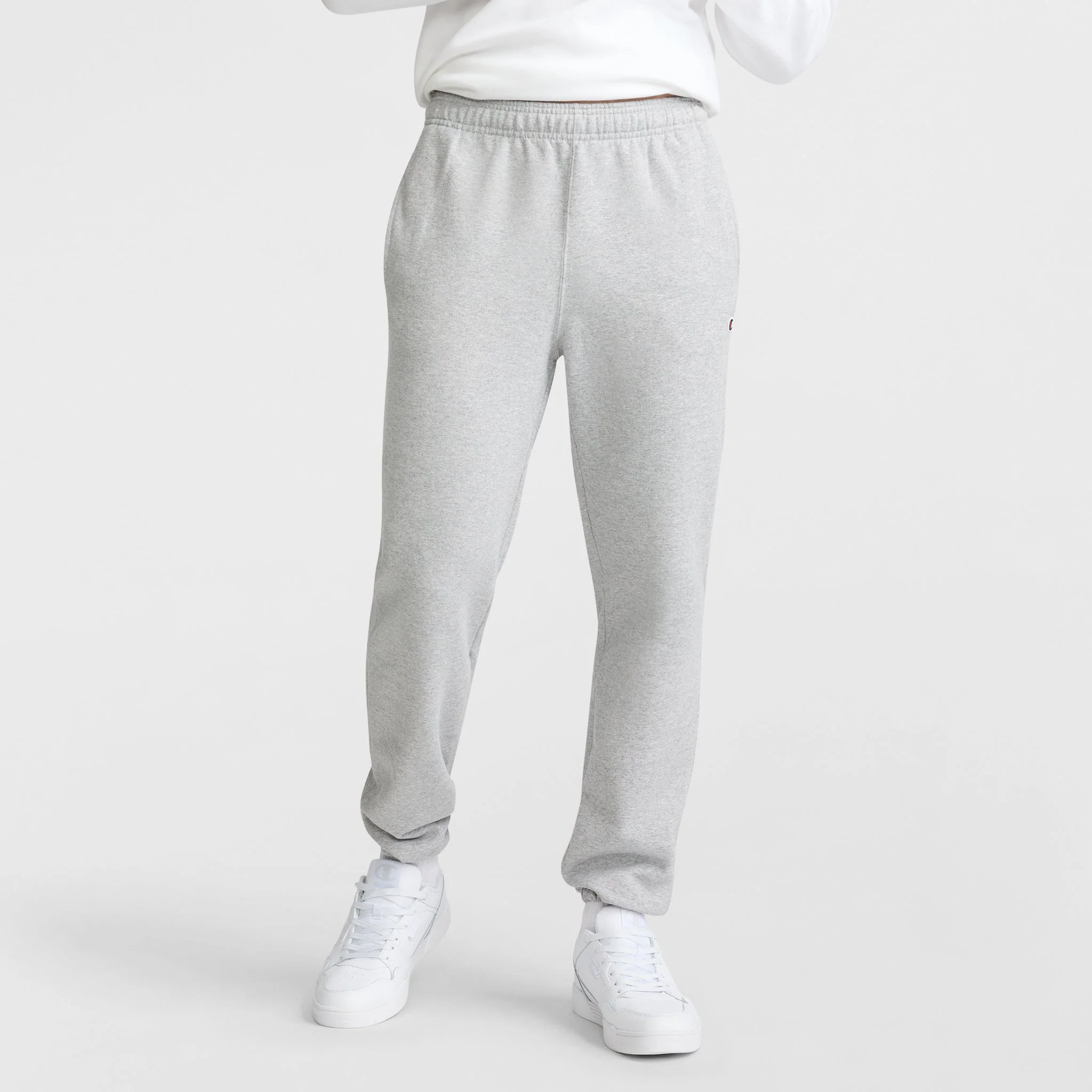 Powerblend Sweatpants, Relaxed Hem, C Logo