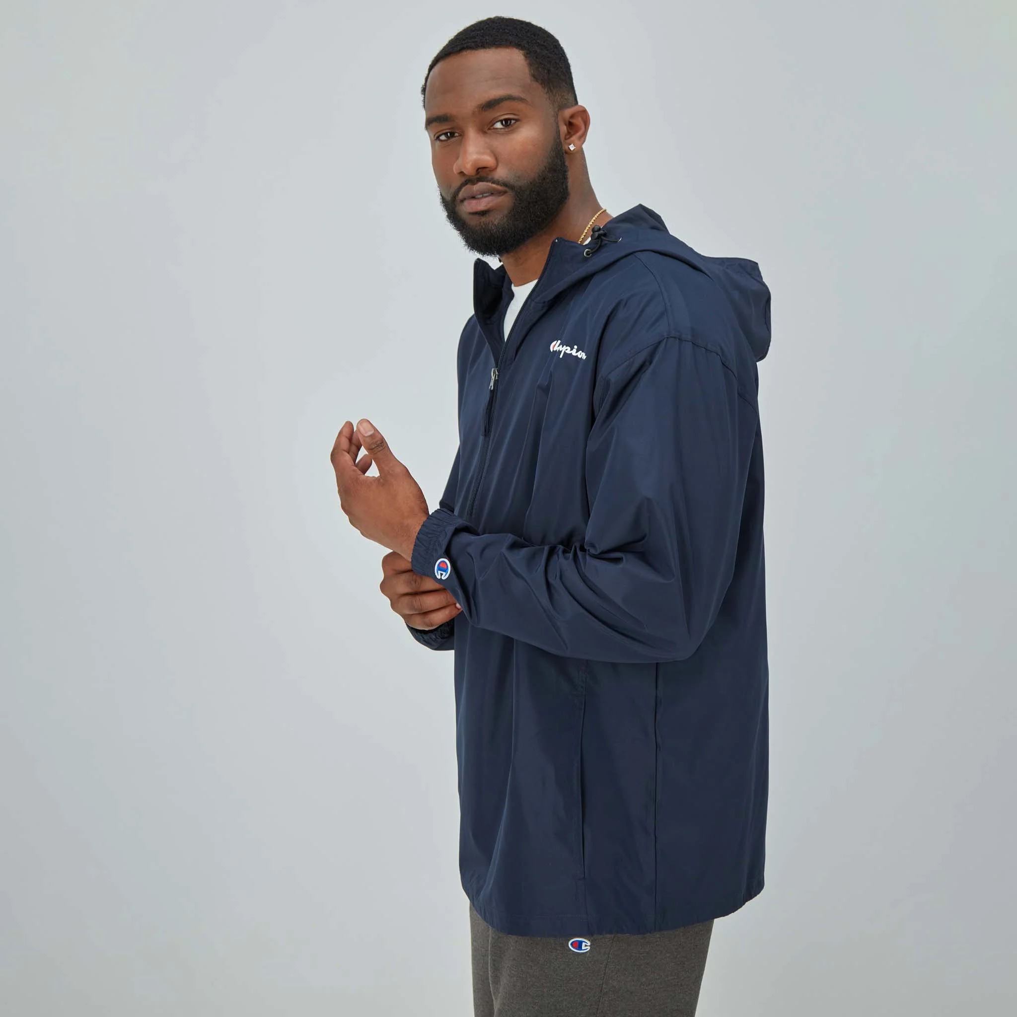 Stadium Packable Jacket, Script Logo - Big & Tall - Image 2